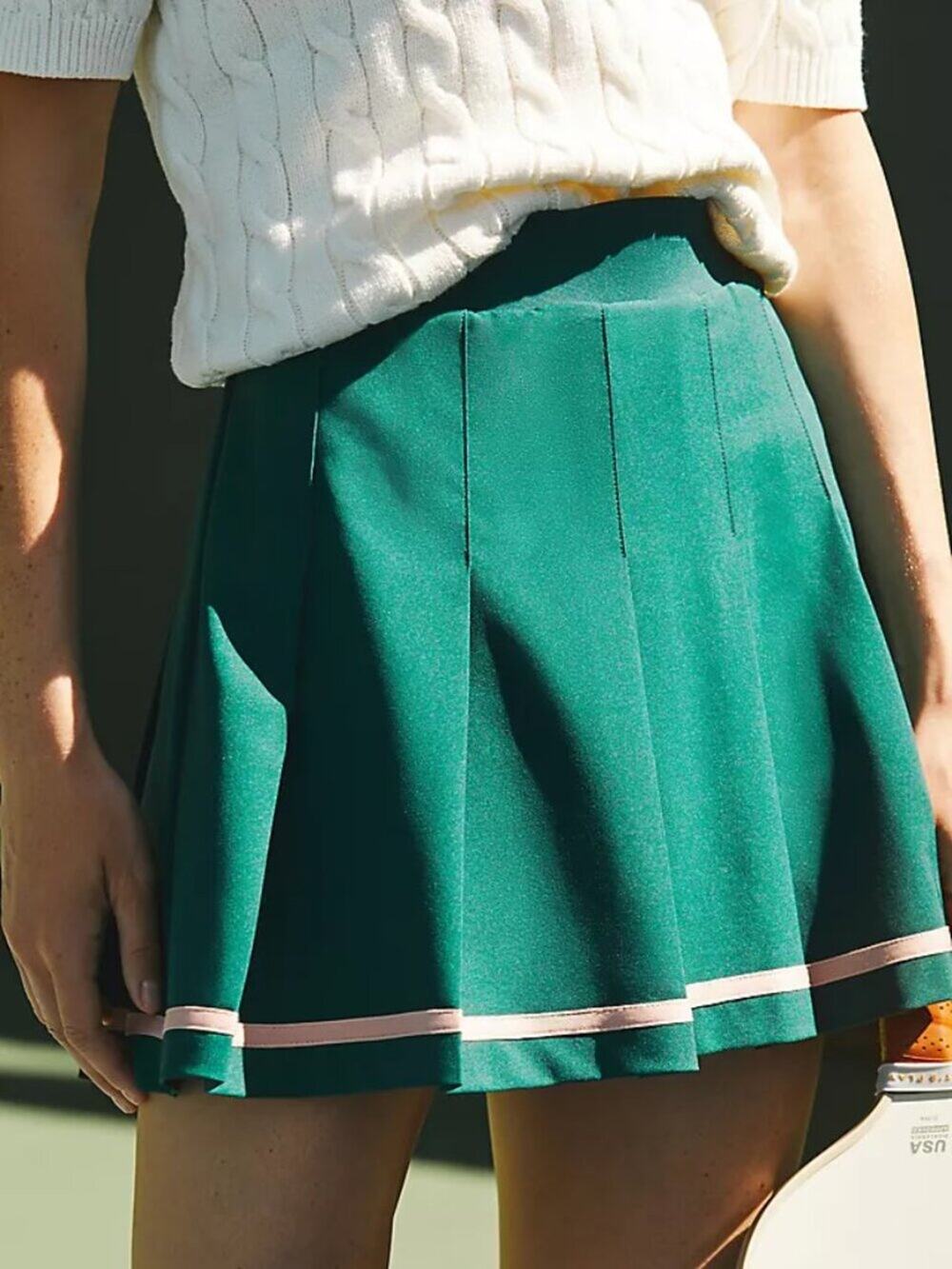 Varley Clarendon High Rise Skort Activewear Tennis Green Size Small